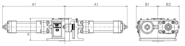 HC-series Hydraulic actuator - DIMENSION