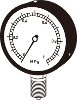 Bourdon tube pressure gauge