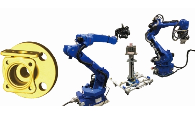 Automatic dimensions measuring system using 3D scanning and robots